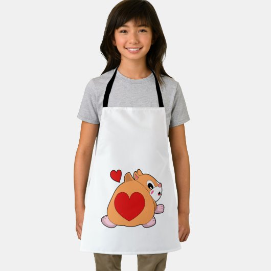 Hamster with Heart Schort (Insitu)