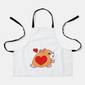 Hamster with Heart Schort (Voorkant)