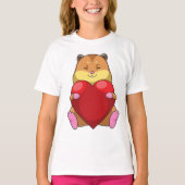 Hamster with Heart T-shirt (Voorkant)