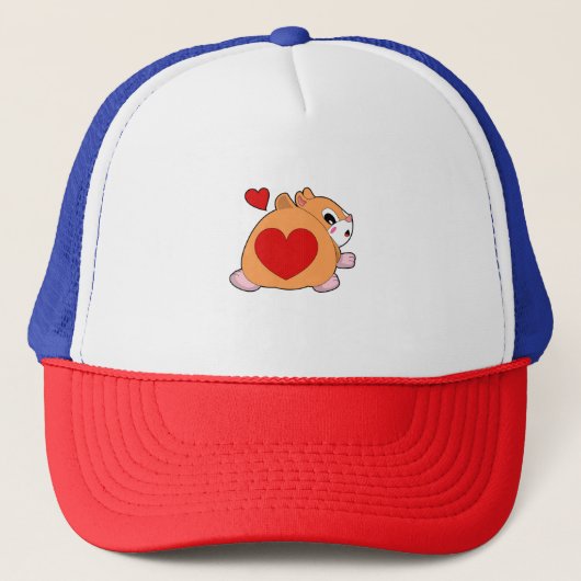 Hamster with Heart Trucker Pet (Voorkant)