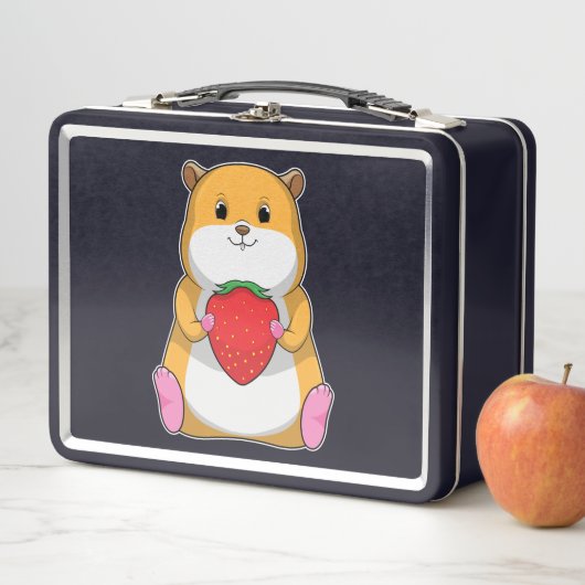 Hamster with Strawberry (In situ)