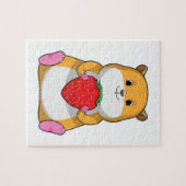 Hamster with Strawberry Legpuzzel (Horizontaal)