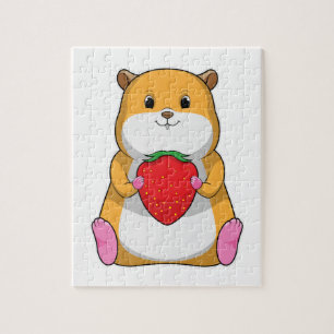 Hamster with Strawberry Legpuzzel