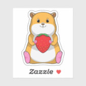 Hamster with Strawberry Sticker (Vel)