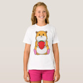 Hamster with Strawberry T-shirt (Voorkant volledig)