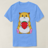 Hamster with Strawberry T-shirt (Design voorkant)