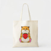 Hamster with Strawberry Tote Bag (Voorkant)
