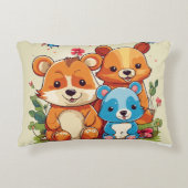 Hamster Workout Crew: Cartoon schattigheid Accent Kussen (Voorkant)