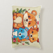 Hamster Workout Crew: Cartoon schattigheid Accent Kussen (Achterkant (Verticaal))