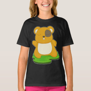 Hamster Yoga Fitness Gymnastiek T-shirt