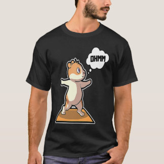 Hamster Yoga Oefeningen Sport Turnen Ohm Hartslag T-shirt