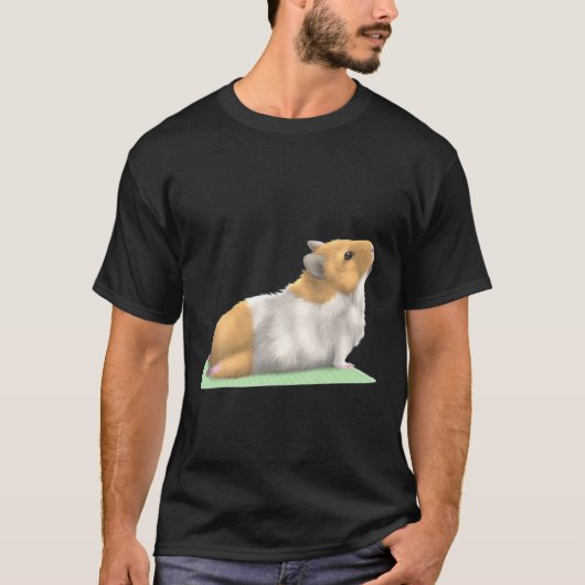 Hamster Yoga Pose Meditation Zen Workout Exercise T-shirt (Voorkant)