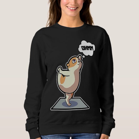 Hamster Yoga Poses Sport Gymnastics Ohm Heartbeat  Trui (Voorkant)