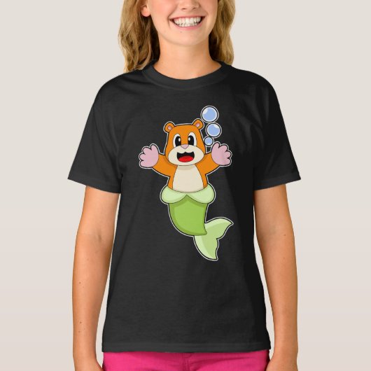 Hamster Zeemeermin T-shirt (Voorkant)