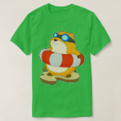 Hamster Zwemmen Reddingsboei T-shirt (Design voorkant)