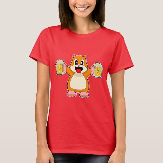 hamsterbier t-shirt (Voorkant)