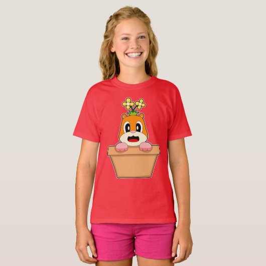 hamsterbloem t-shirt (Voorkant volledig)