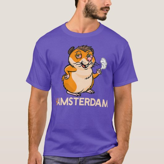 Hamsterdam Hamster Amsterdam Joint Weed Stoner T-shirt (Voorkant)