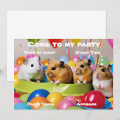 Hamsterfeest Uitnodiging (Voorkant / Achterkant)