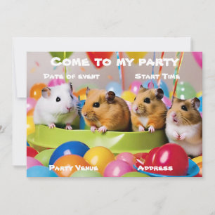 Hamsterfeest Uitnodiging