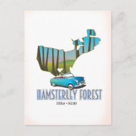 Hamsterley Forest Durham Engeland kaart