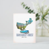 Hamsterley Forest Durham England kaart (Staand voorkant)