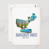 Hamsterley Forest Durham England kaart (Voorkant / Achterkant)
