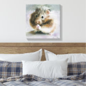 Hamsterolieschilderij Canvas Afdruk (Insitu (Slaapkamer))