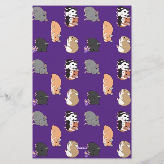 Hamsters briefpapier (Achterkant)