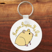 Hamsters Brighten Mijn Dag Sleutelhanger (Voorkant)