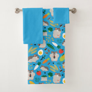 Hamsters en hun behandelingen bad handdoek
