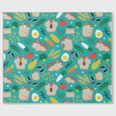 Hamsters en hun behandelingen cadeaupapier (Vlak)