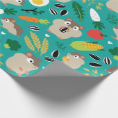 Hamsters en hun behandelingen cadeaupapier (Hoek)