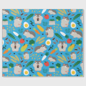 Hamsters en hun behandelingen cadeaupapier (Vlak)