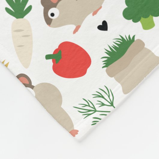 Hamsters en hun behandelingen fleece deken (Hoek)