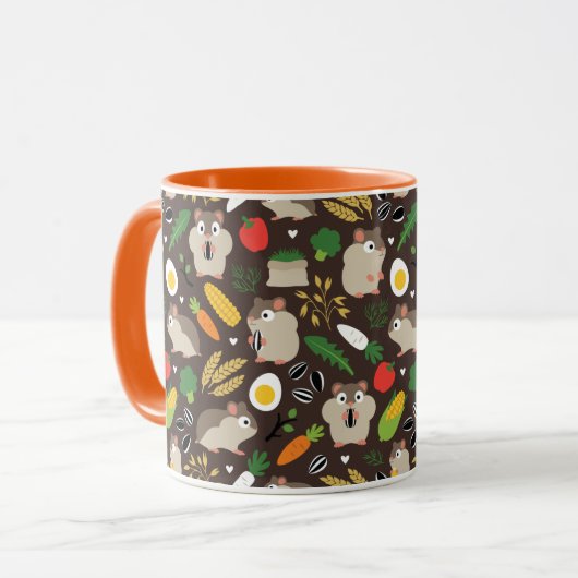 Hamsters en hun behandelingen mok (Voorkant links)