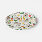 Hamsters en hun behandelingen papieren bordje (Gekanteld)