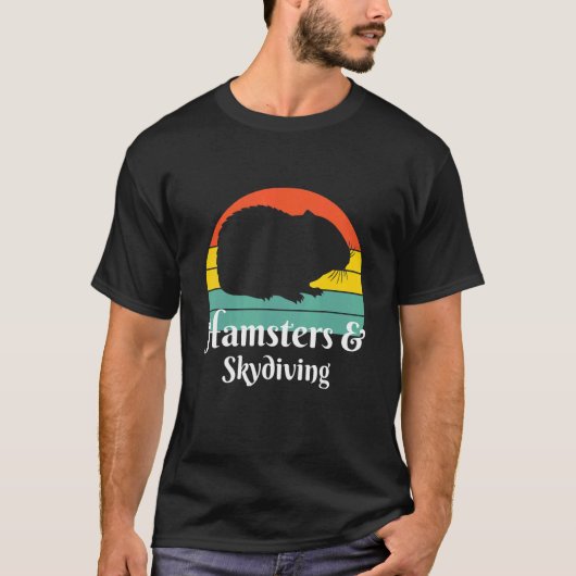 Hamsters En Skydiving Skydiver T-shirt (Voorkant)