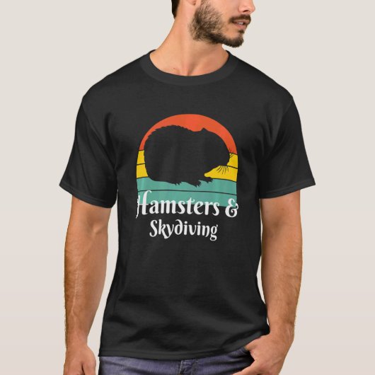 Hamsters en Skydiving Skydiver T-shirt (Voorkant)