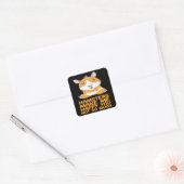 Hamsters - Hamsters maken me gelukkig Vierkante Sticker (Envelop)