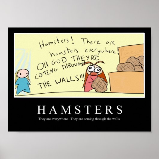 HAMSTERS inspirerend poster (Voorkant)