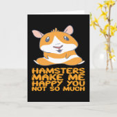 Hamsters maken me gelukkig kaart (Gele Bloem)