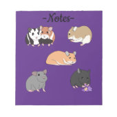 Hamsters  notitieblok (Voorkant)