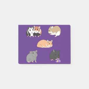 Hamsters  post-it® notes