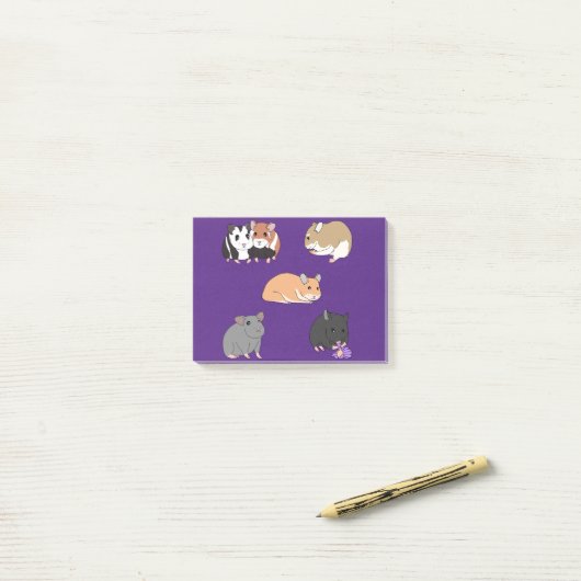 Hamsters  post-it® notes (Op bureau)
