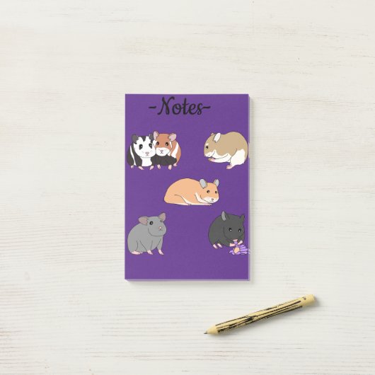 Hamsters post-it® notes (Op bureau)