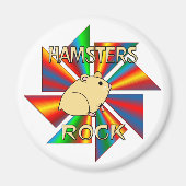 Hamsters Rock Magneet (Voorkant)