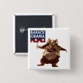 Hamsters voor Barack Obama Button (Voorkant /achterkant)