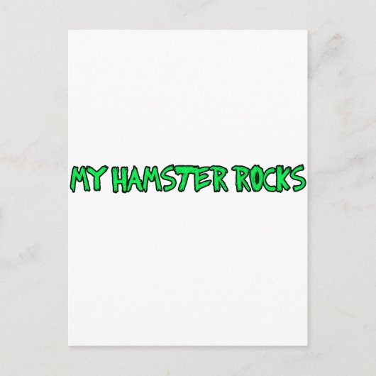hamsters zijn cool briefkaart (Voorkant)