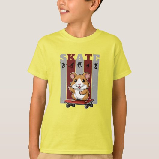hamsterschaatser t-shirt (Voorkant)